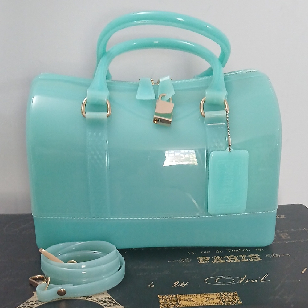 Elegant Mint Green Women's Jelly Handbag